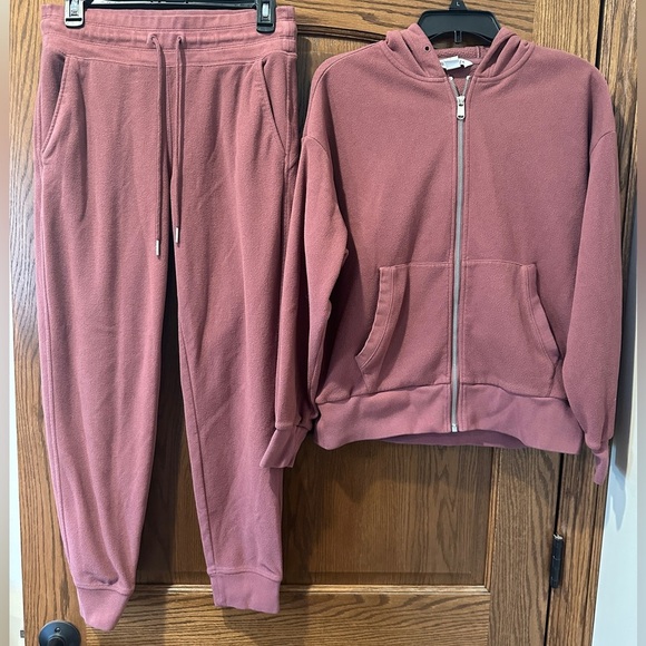 Athleta Balance Microfleece sweatshirt and jogger set - Picture 1 of 4